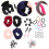 1Ensemble Barrettes Déco Tissu Plastique Facile Usage 7