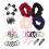 1Ensemble Barrettes Déco Tissu Plastique Facile Usage 9