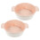 2Ud Cerámicos Rosas Con Doble Asa Para Hornear Y 8