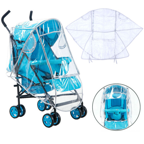 Klarer Universal Kinderwagen Regen- Windschutz Schutzhaube 2