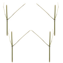 4Ud Soporte Floral De Bambú Para Decoración Y Fijación Multicolor