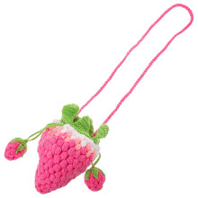 1Sac Laine Tricotée Fraise Femme Pour Rangement