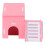 Casa Doble Para Pequeños Madera Natural Rosa 4
