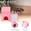 Casa Doble Para Pequeños Madera Natural Rosa 10