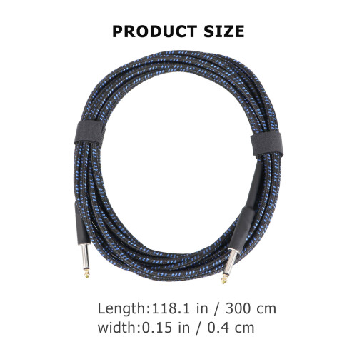 1Ud Cable Guitarra Azul Para Instrumentos Musicales 1