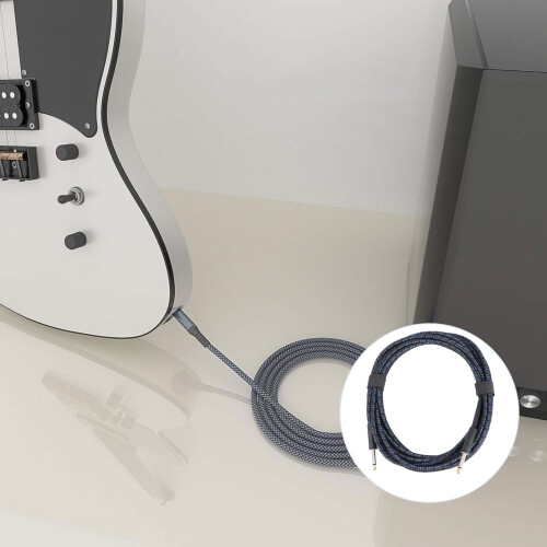 1Ud Cable Guitarra Azul Para Instrumentos Musicales 2