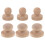 3Ud Mango Redondo De Madera Para Sellos DIY Resistentes Beige 1