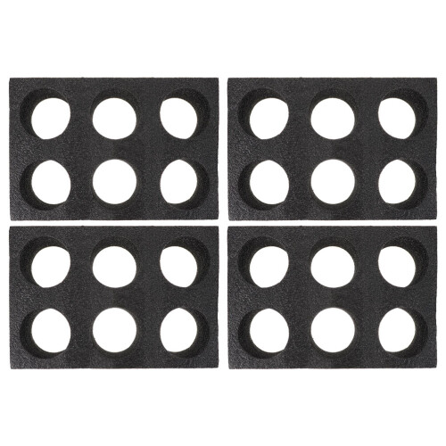 4Pièces Plateau Porte- Noir Pour Restaurants 2
