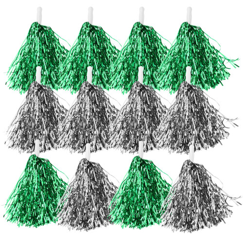 24Pièces Fleurs De Main Pompons En Pet Multicolores Pour Animation 1
