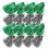 24Pièces Fleurs De Main Pompons En Pet Multicolores Pour Animation 4