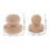 3Ud Mango Redondo De Madera Para Sellos DIY Resistentes Beige 2