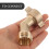 Flexibler Messing Schlauchadapter Camping Gold Anschluss 8