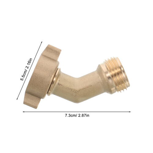 Flexibler Messing Schlauchadapter Camping Gold Anschluss 1