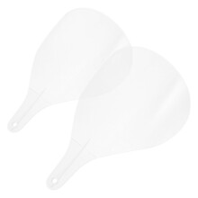 2Pcs Clear Protective Facial Mask PP for Barbershop Hair Spray Shield