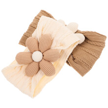 2Ud Diademas Para Niñas Flores Nylon Cómodas Y Coloridas
