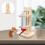 1 Peça Suporte Decorativo Para De Hamster Natural 5