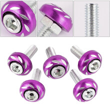 20Ud Tornillos Para Matrícula Aluminio Resistente Color
