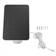 Solpanel för utomhusbruk, monokristallin kisel, högeffektiv, vattentät design, kompatibel med Arlo Ring Blink, enkel installation, justerbart