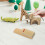 4Pièces Instruments Percussion Enfants Kuaiban Bois Beige Performance 4