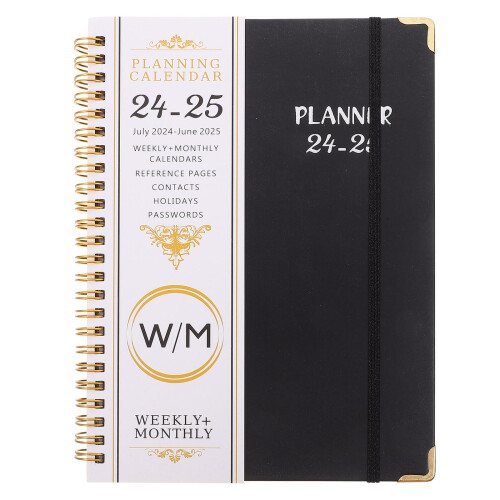 Cuaderno Negro Con Para Planificación Y Memos 1