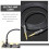 Guitar Audio Cable Black PVC for Instrument Use 6