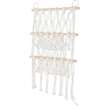 Organizador Colgante De Y Madera Beige Para Peluches Y