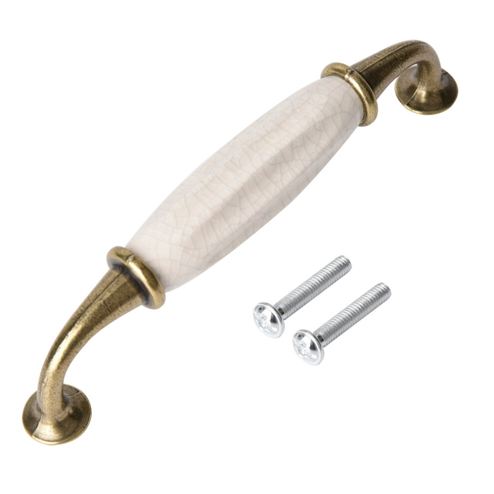 Smooth And Exquisite Cabinet Handles, French Style Cabinet Pulls With Golden Retro Design, Zinc Alloy Pulls Featuring European Crack Pattern, Sturdy A 9436597701586