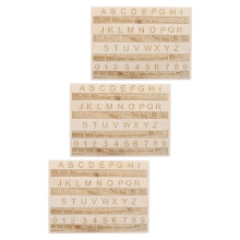 3Pièces Kit Lettre Braille Portable Pour Aux Aveugles