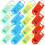 40Pz Targhette Identificative Pe Colorate Per Chiavi E Valigie 10