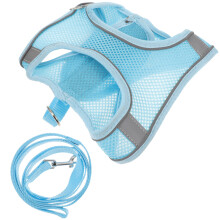 1Conjunto Peitoral Azul Para Cães Com Durável E Refletiva