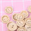 100Ud Botones De Madera Khaki En Forma De Para Proyectos DIY 8