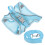 1Conjunto Peitoral Azul Para Cães Com Durável E Refletiva 4