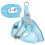 1Conjunto Peitoral Azul Para Cães Com Durável E Refletiva 10