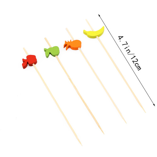 100Pz Decorativi in Colorati Per Cocktail E Frutta 1