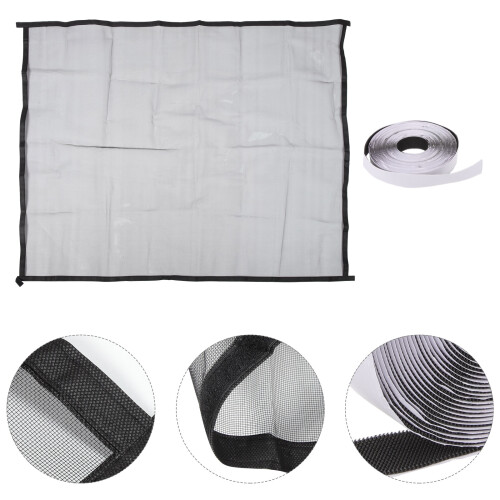 1Set Black Fine Mesh Screen Window Replacement for House Windows Nylon 2