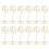 12Ud Cartas Dorado Reutilizable 10