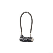 Steel Wire Combination Lock 4Digit Password Dial 175mm For Gym Locker Toolbox Cabinet Fence Outdoor Indoor Use