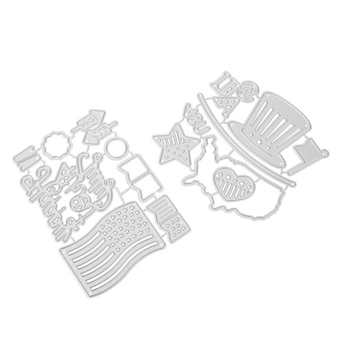 2Ud Troqueles De Metal Para DIY Plata Preciso