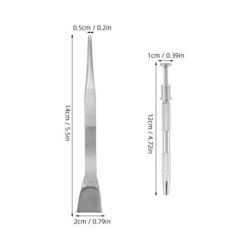 1Conjunto Ferramenta Pinça Para Leve Metal Prata 1