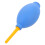 Compacte Skyblauwe Dulcimer Luchtblazer Reinigingsbal Rubber 1