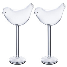 Martini Glasses Cocktail Glasses Crystal Clear Creative Goblet Spiral Design