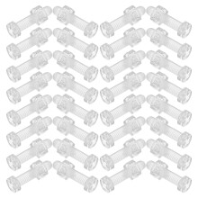1Set Plastic Schroeven En Moeren Kit Rondkop Helder Voor Modelbouw