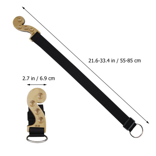 Khaki Wooden Adjustable Cello Endpin Rest Strong Antiskid Device 1