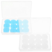 12Paires Bouchons D'oreilles En Silicone Colorés Pour Adultes