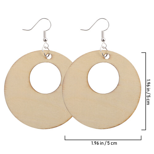 300Pz Set Pendenti in Legno Da Decorare Per E Regali 1