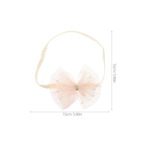 Accesorio Rosa De Encaje Con Moño Para De Bebé 1