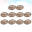 10Ud Accesorios De Piedra Oval Gris Para De Joyas 4