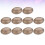 10Ud Accesorios De Piedra Oval Gris Para De Joyas 9