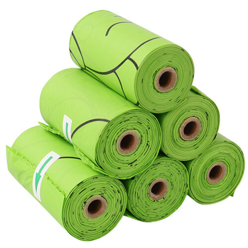 6Pièces Ramasse Crottes Biodégradable Vert Pour Animaux Durable