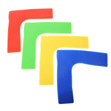 4Pièces Stickers Sol Sport Colorés Antidérapants Terrain Tennis